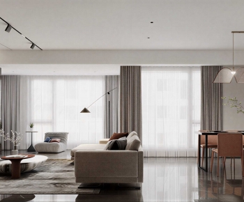 Modern A Living Room-ID:649240053