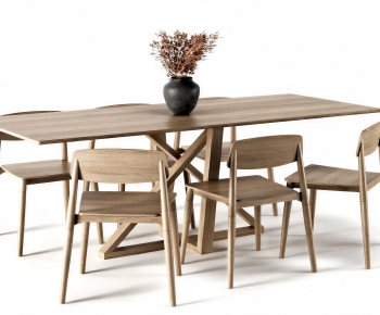 Modern Dining Table And Chairs-ID:886317014