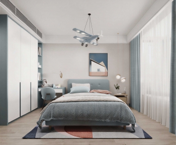 Modern Boy's Room And Son's Room-ID:809618009