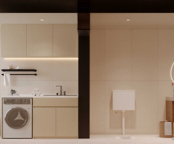 Modern Balcony Laundry Room-ID:372004998