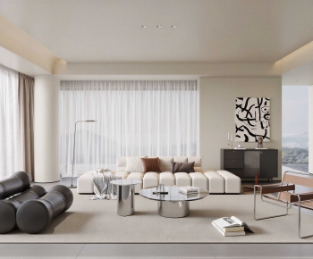 Modern A Living Room-ID:642483955