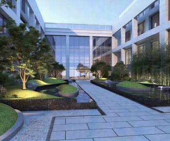 Modern Courtyard/landscape-ID:832591064