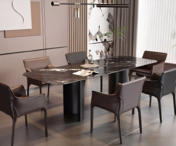 Modern Dining Table And Chairs-ID:653700842
