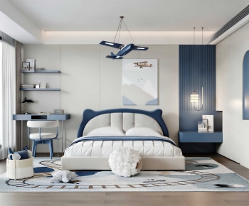 Modern Boy's Room And Son's Room-ID:477605104