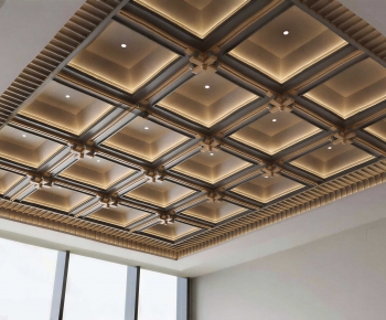 Modern Suspended Ceiling-ID:424156901