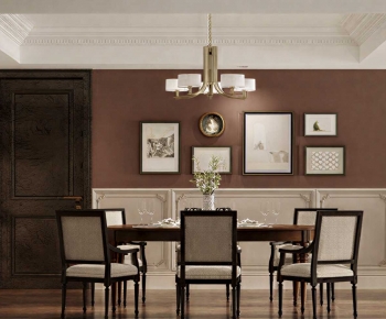 Retro Style Dining Room-ID:351371052