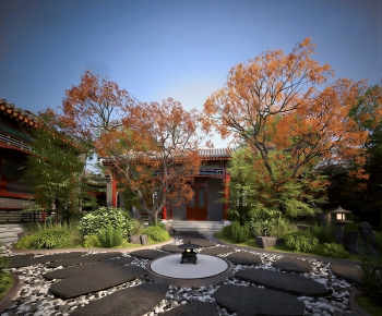 New Chinese Style Courtyard/landscape-ID:789609048