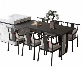 New Chinese Style Dining Table And Chairs-ID:639106993