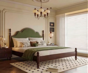 French Style Retro Style Bedroom-ID:894124981