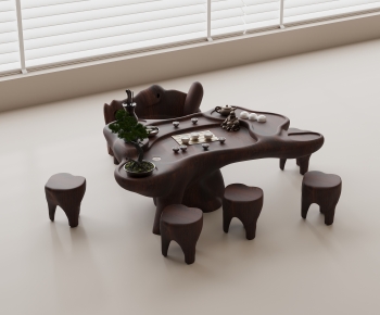 Chinese Style Tea Tables And Chairs-ID:362309935