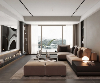 Modern A Living Room-ID:961548099