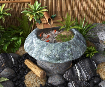 New Chinese Style Rockery Waterscape-ID:529670001