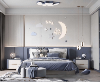 Modern Boy's Room And Son's Room-ID:701551917