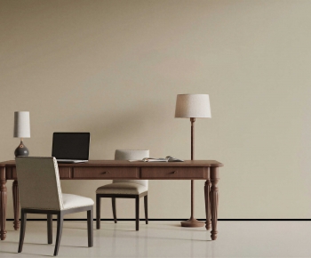 American Style Computer Desk And Chair-ID:806000246