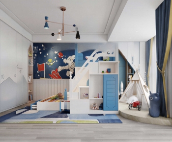 Modern Boy's Room And Son's Room-ID:460645916