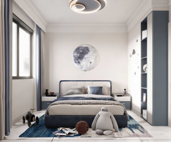 Modern Boy's Room And Son's Room-ID:859880429