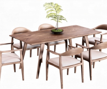Nordic Style Dining Table And Chairs-ID:162498959
