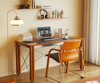 Modern Computer Desk And Chair-ID:545078044