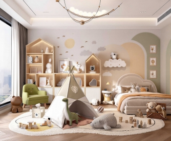 Modern Boy's Room And Son's Room-ID:677263028