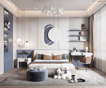 Modern Boy's Room And Son's Room-ID:800621997