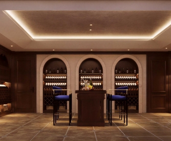 American Style Wine Cellar/Wine Tasting Room-ID:870492946