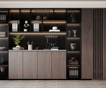 New Chinese Style Bookcase-ID:969120032