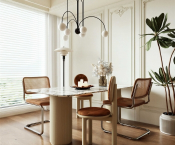 French Style Dining Table And Chairs-ID:169538023