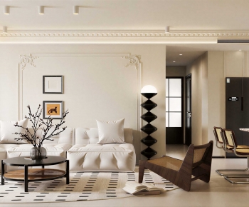 French Style A Living Room-ID:437171943