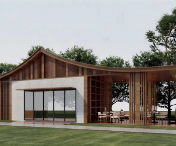 Chinese Style Public Building-ID:883491044