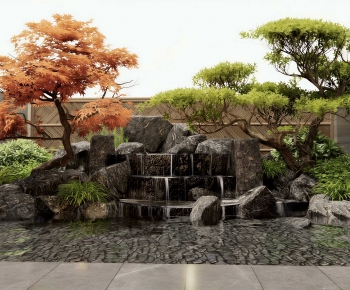 Japanese Style Courtyard/landscape-ID:641175991