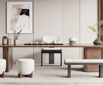 New Chinese Style Tea Tables And Chairs-ID:646648886