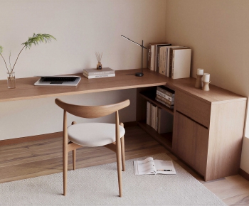 Modern Computer Desk And Chair-ID:765209911