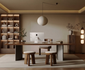 Wabi-sabi Style Study Space-ID:848112114