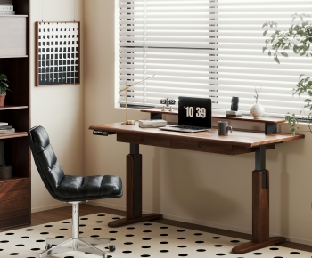 Modern Computer Desk And Chair-ID:756150014