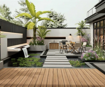 Modern Courtyard/landscape-ID:367710118