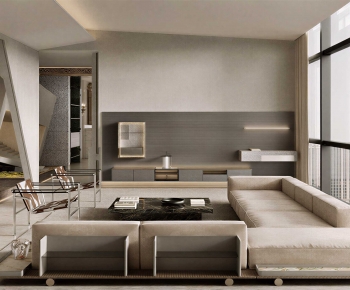 Modern A Living Room-ID:906200895