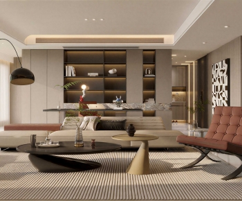 Modern A Living Room-ID:375516894