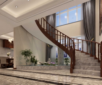 New Chinese Style Stairwell-ID:146125083