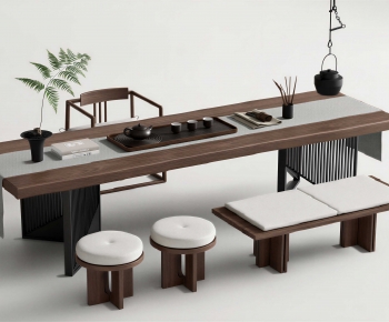 New Chinese Style Tea Tables And Chairs-ID:380579951