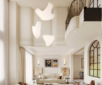 French Style A Living Room-ID:711925031