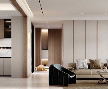 Modern A Living Room-ID:801217085