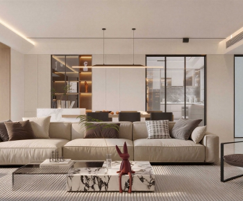 Modern A Living Room-ID:438915018