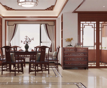 Chinese Style Dining Room-ID:601486922