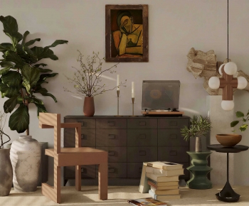 Wabi-sabi Style Decorative Cabinet-ID:223285914