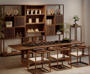 New Chinese Style Tea Tables And Chairs-ID:387959966