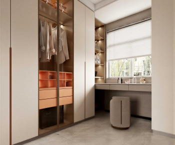 Modern Clothes Storage Area-ID:757090091