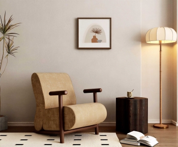 Wabi-sabi Style Single Sofa-ID:331387041