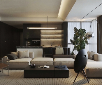 Modern A Living Room-ID:348284018