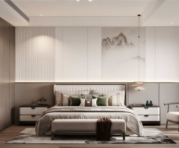 New Chinese Style Bedroom-ID:815887936