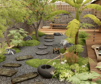 Japanese Style Courtyard/landscape-ID:644190358
